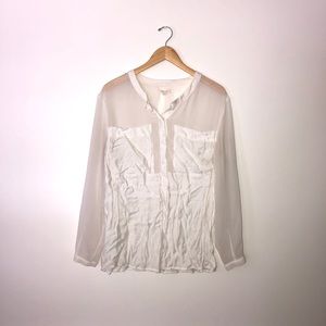 White Sheer Blouse